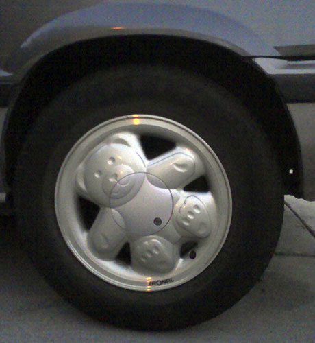 Ronal'Teddy Bear' wheel classic Note the wheel lock in the belly button