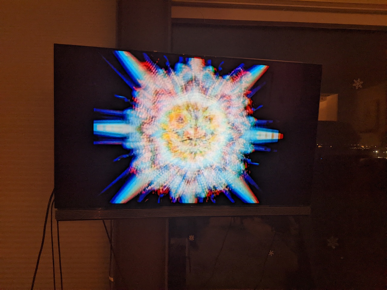 photo of a TV screen