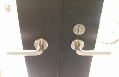 Schlage L handles on Bonelli doors