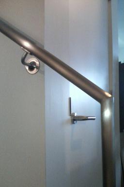 California Contract Co. handrail and Schlage L lock