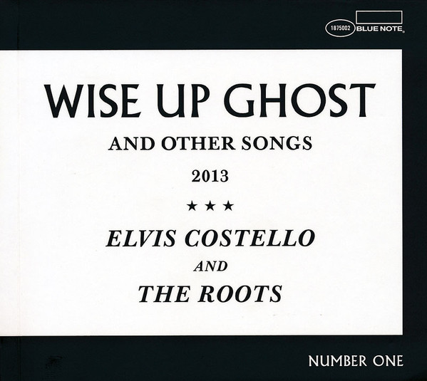 cover of "Wise Up Ghost", very clean design of text on white background