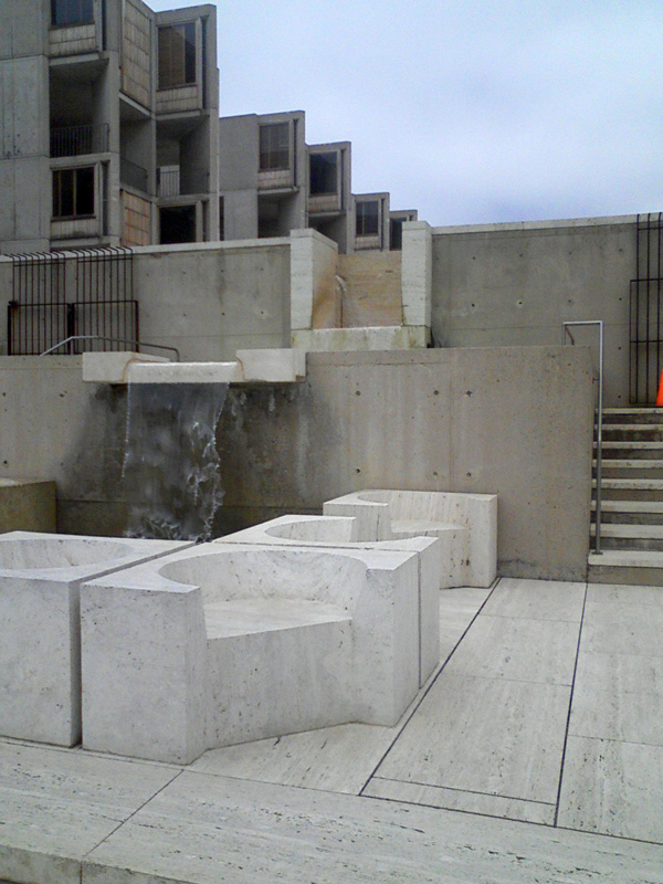 Salk Institute looking back and up